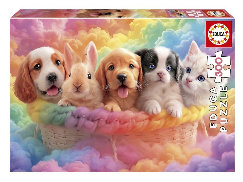 PUZZLE PŘÁTELÉ Z KOŠÍKU 300 DÍLKŮ