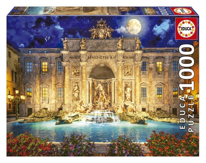 PUZZLE FONTÁNA DI TREVI, ŘÍM 1000 DÍLKŮ