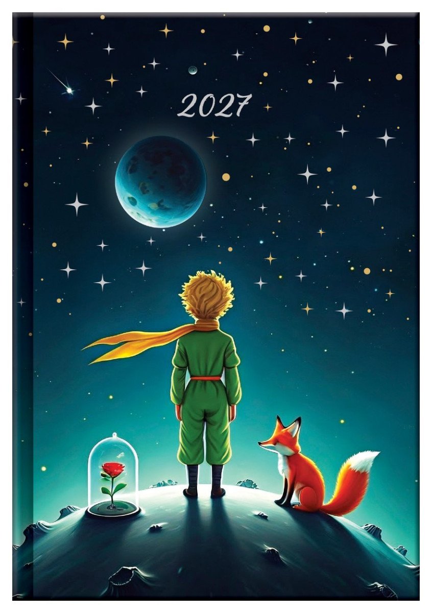 Obálka knihy TÝDENNÍ DIÁŘ 2027 MALÝ PRINC A5 od autora <br>