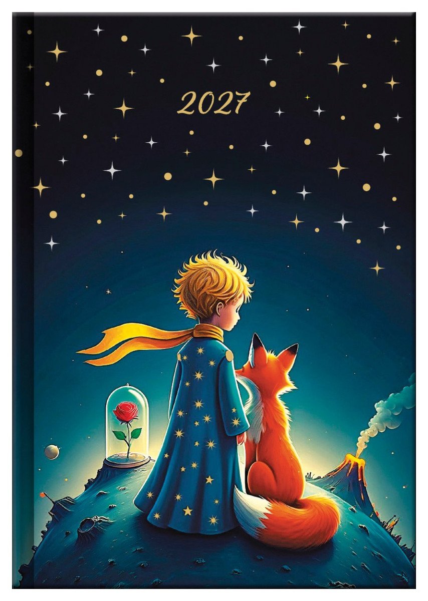 Obálka knihy DENNÍ DIÁŘ 2027 MALÝ PRINC A5 od autora <br>