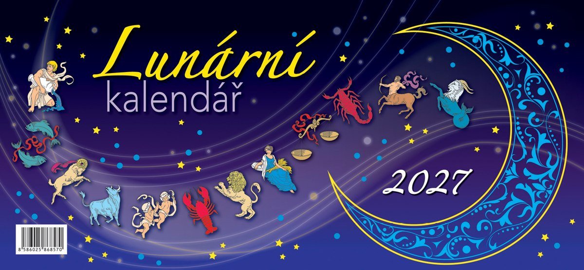 Obálka knihy LUNÁRNÍ KALENDÁŘ 2027 STOLNÍ od autora <br>