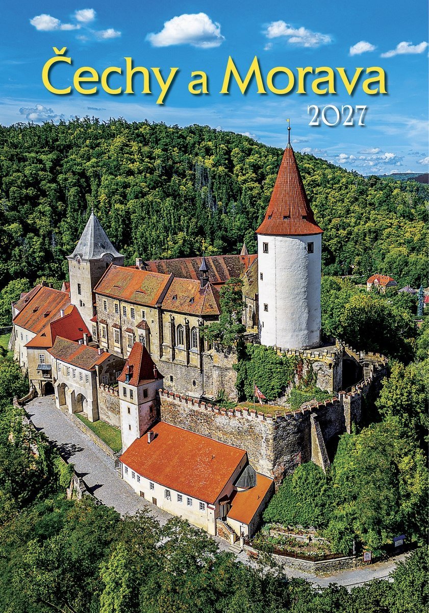 ČECHY A MORAVA 2027 KALENDÁŘ NÁSTĚNNÝ