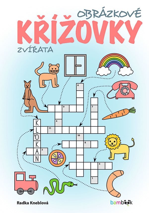 Obálka knihy OBRÁZKOVÉ KŘÍŽOVKY - ZVÍŘATA od autora Kneblová Radka
