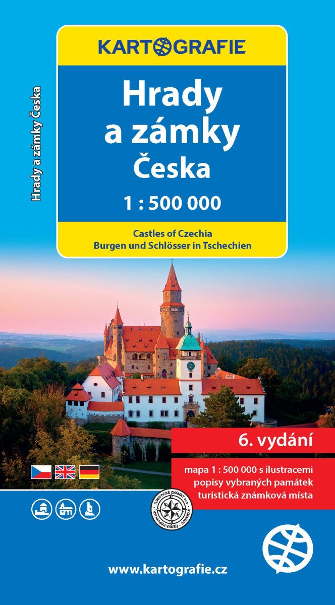 Obálka knihy HRADY A ZÁMKY ČESKA 1:500 000 AUTOMAPA (6. VYDÁNÍ) od autora <br>