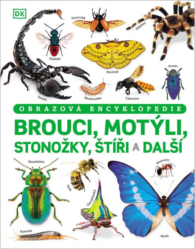 BROUCI, MOTÝLI, STONOŽKY, ŠTÍŘI A DALŠÍ ENCYKLOPEDIE