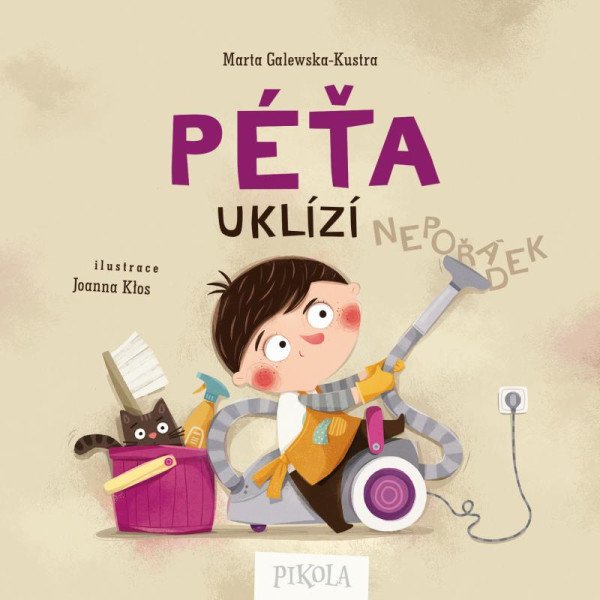 Péťa uklízí