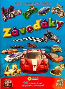 Akční samolepková knížka Závoďáky