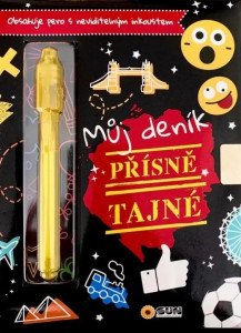 Můj tajný deník na klíček Přísně tajné (černý)